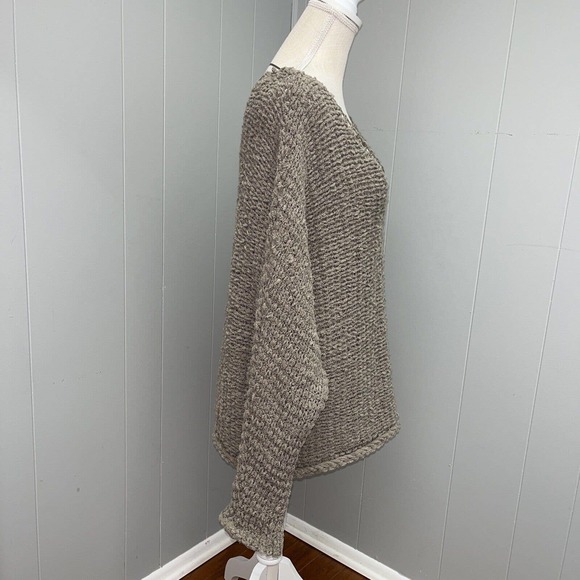 FREE PEOPLE Black Dolphin Bay V-neck Cozy Comfy Sweater Medium NWT - Picture 3 of 11